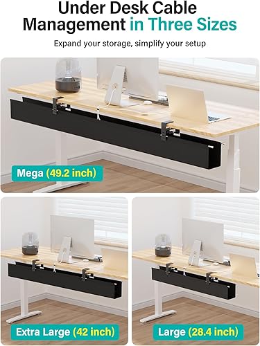 Miniatura 4 de Bandeja de organización de cables para debajo del escritorio de 28.4 pulgadas, organización de cables Orapoke para debajo del escritorio, sin