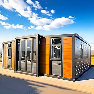 Prefab Tiny Homes for Sale 20&40 FT Portable Mobile Foldable Expandable Prefabricated Modular Container Cabin Kit Small House with 2 3 4 Bedrooms and Fully Bathroom Kitchen