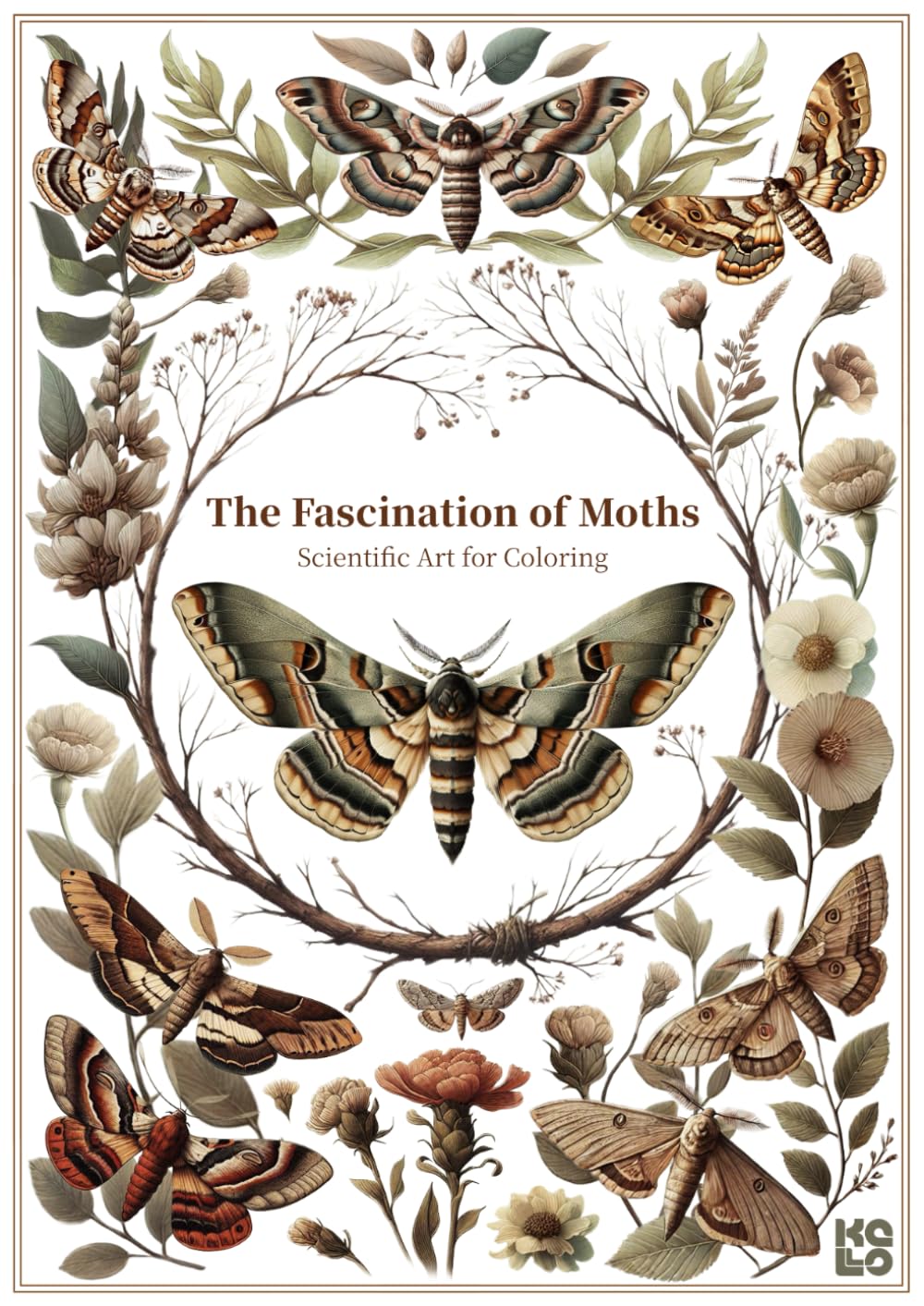 The Fascination of Moths Scientific Art for Coloring: An Artistic Journey Through the World of Moths