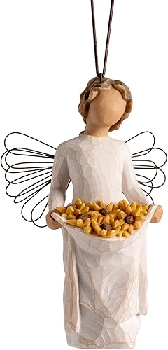 Willow Tree Adorno de sol, figura esculpida pintada a mano