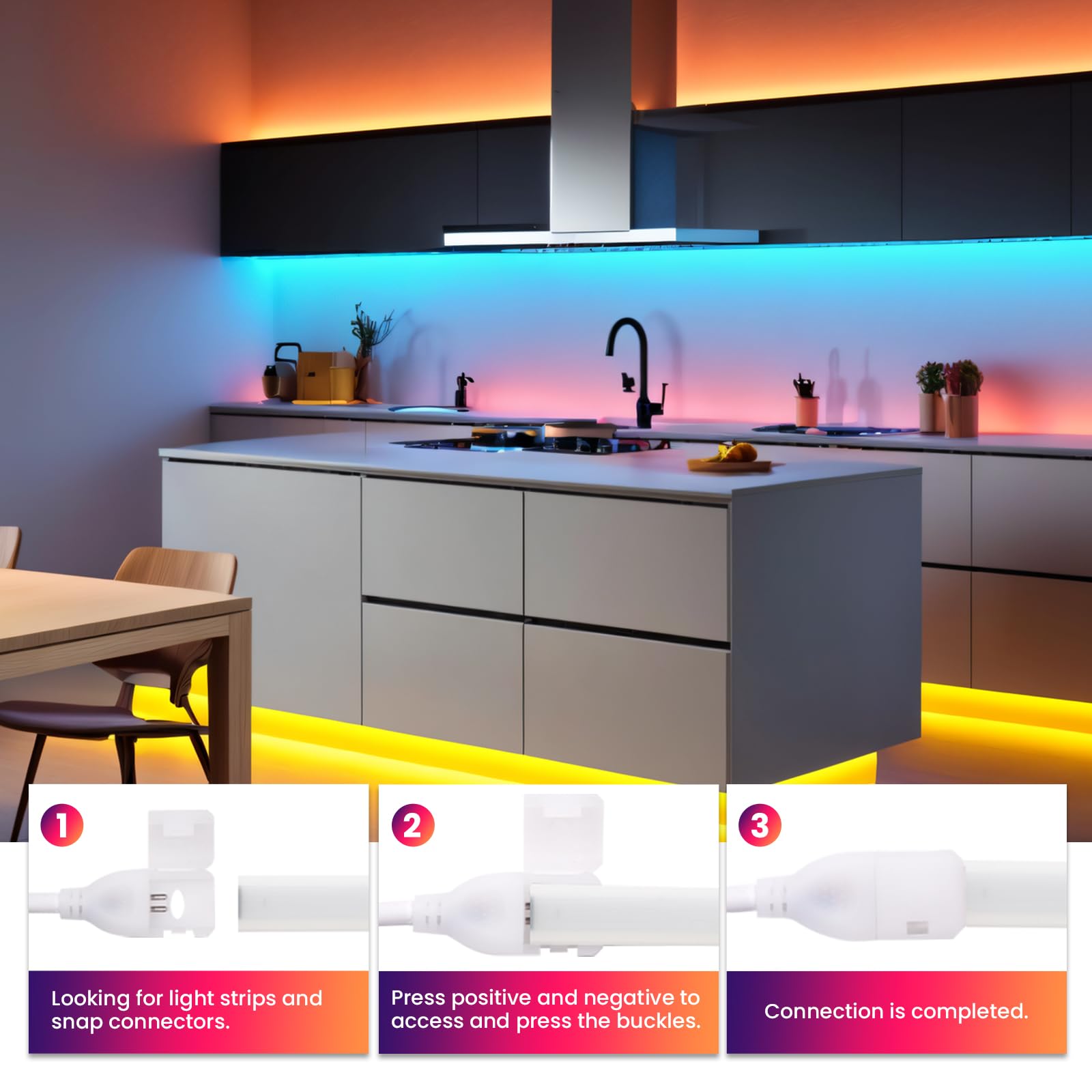 Tira LED COB regulable [20M, Verde], AC220-240V, recortable, flexible impermeable IP65, tira de neón FCOB LED CRI90+, para dormitorio, cocina, hogar y decoración de tiendas
