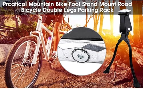 Miniatura 5 de VGEBY Soporte doble 700C del Kickstand de la bici del resbalón del resbalón de la aleación de aluminio