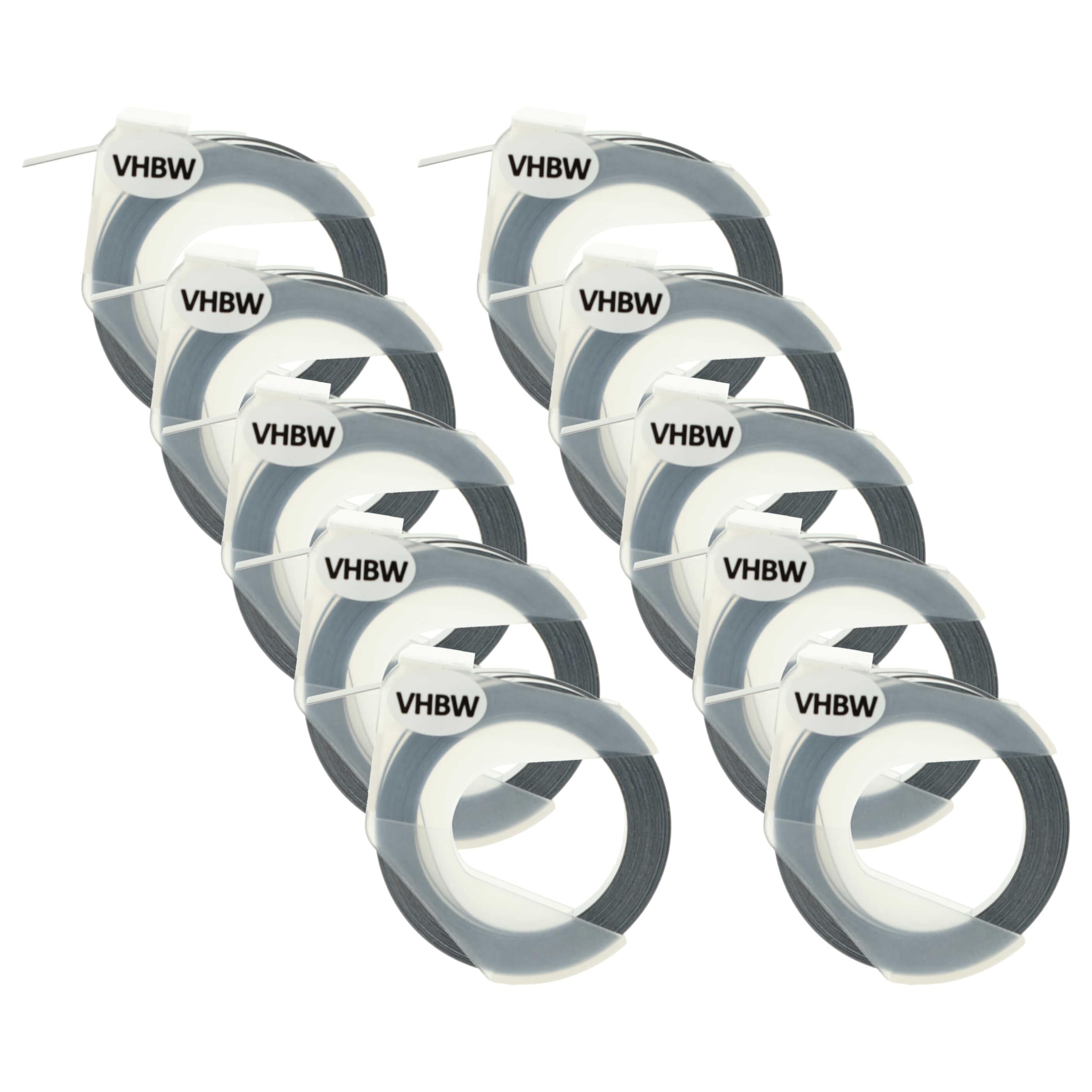 vhbw 10x 3D Prägeband-Schriftband-Kassette kompatibel mit Dymo 1855