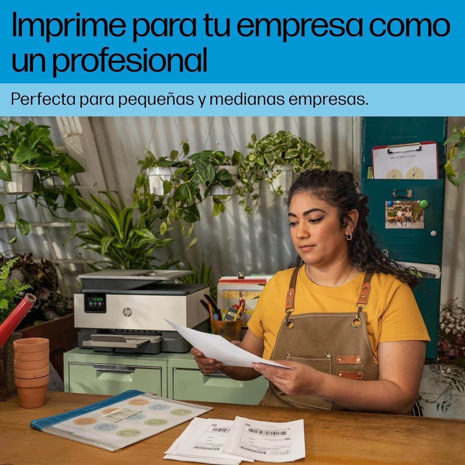 HP OfficeJet Pro 9120e, Impresora multifunción Profesional de inyección de Tinta A4 a Color, Copia, escáner, fax, Wi-Fi, impresión a Doble Cara automática, 22 ppm, 6 Meses Instant Ink, Gris
