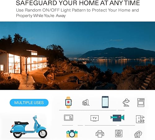 Miniatura 6 de VIVOSUN Temporizador digital programable de 7 días con doble salida, 20 encendidosapagados, temporizador de enchufe resistente con ajuste de cuenta