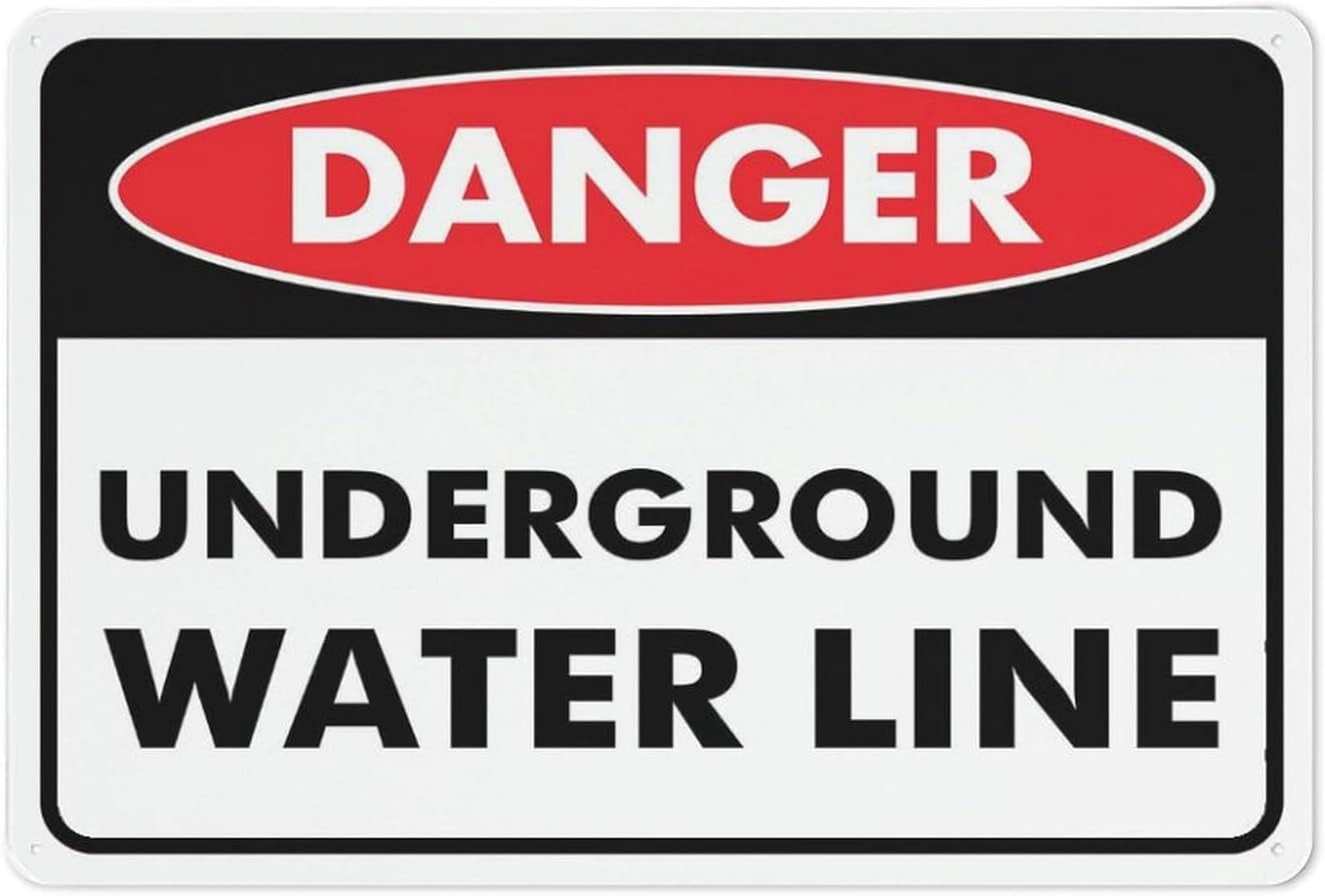 (2-Pack) Metal Tin Sign Danger Watch Out For Vehicles Sign For 8""X12"",4 Pre-Drilled Holes.Durable/Weatherproof