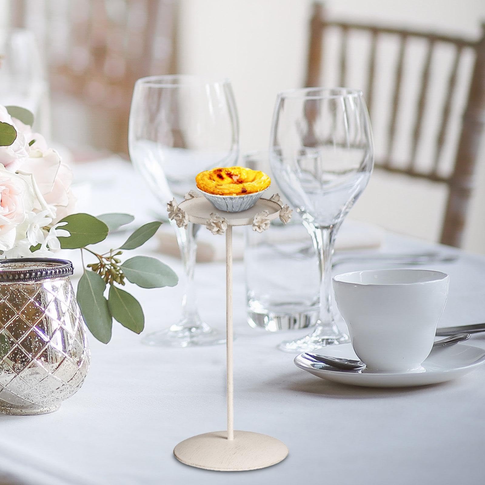 Bothyi Cupcake Stand Serving Tray Wood Dessert Display Plate Cup Cake Holder for Buffet Celebration Birthday Home Baby Shower, L