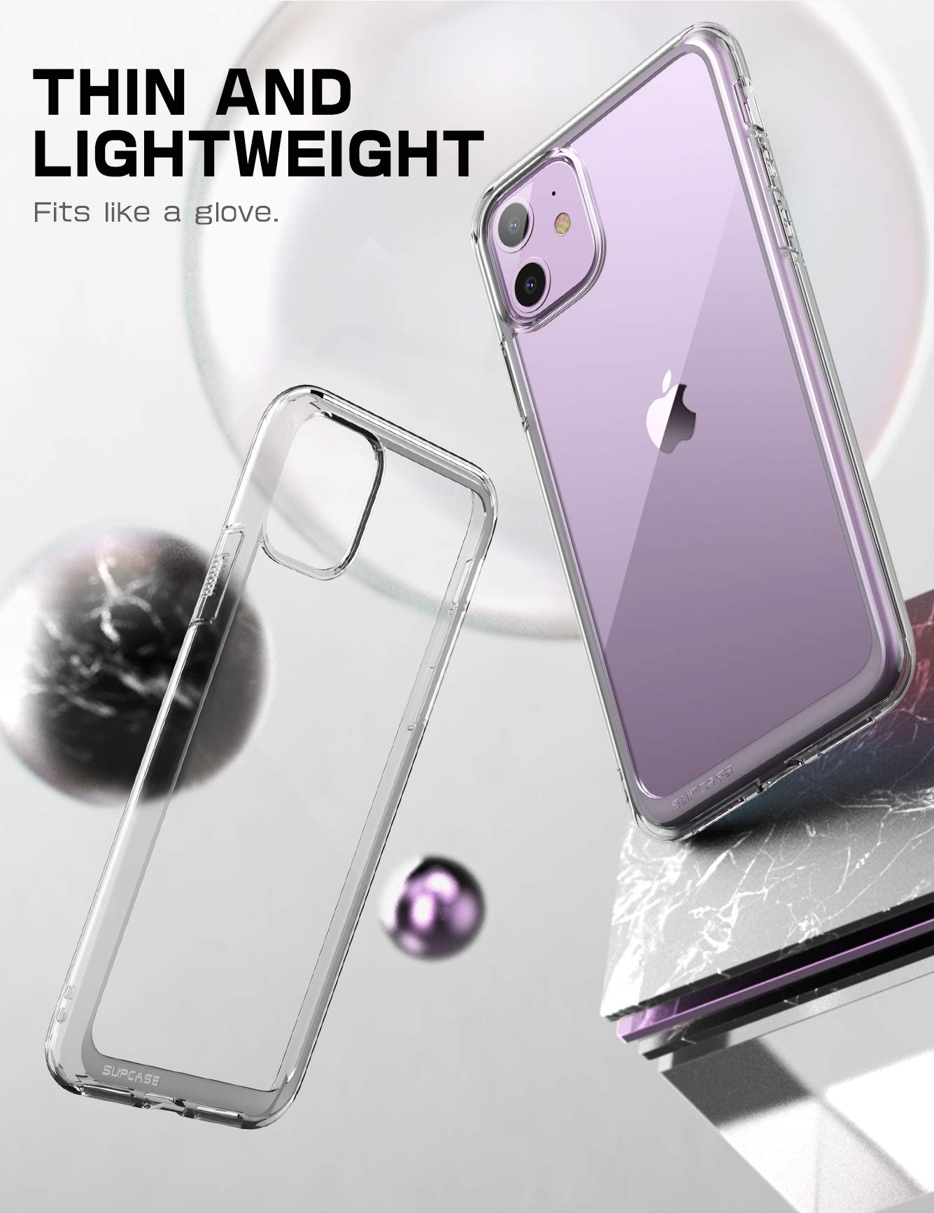 SUPCASE Unicorn Beetle Style Series Case Designed for iPhone 11 6.1 Inch (2019 Release), Premium Hybrid Protective Clear Case (Clear)