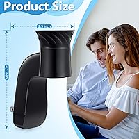 Vista 5 de Paquete de 1 enchufe de fragancia de pared compatible con fragancias WallFlower de Bath and Body Works, certificado ETL, giratorio, control de aroma