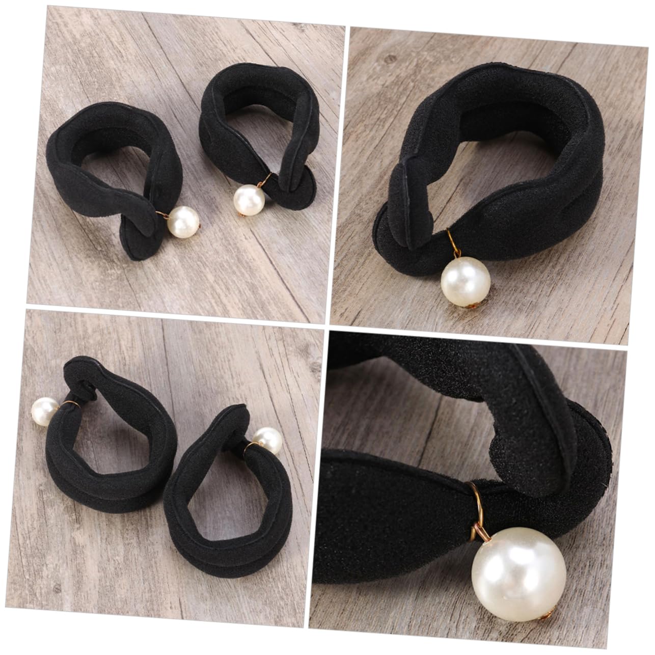 Beavorty 5 Set Di Eleganti Fermagli Per Chignon Decorati Per Donne Arricciacapelli Strumento Per Coda Di Cavallo Set Di Modellatori Per Chignon 6 Pezzi*5