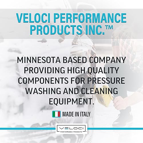 Miniatura 6 de MTM Hydro Cañón de espuma PF22 de boca ancha y kit de pistola de gatillo SG28 para lavadora a presión, grado comercial, fabricado en Italia