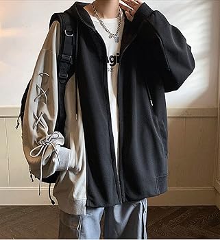 ☆men's フルジップ パーカー フード付き 春秋 韓国系 cjfj111100-01.jpg