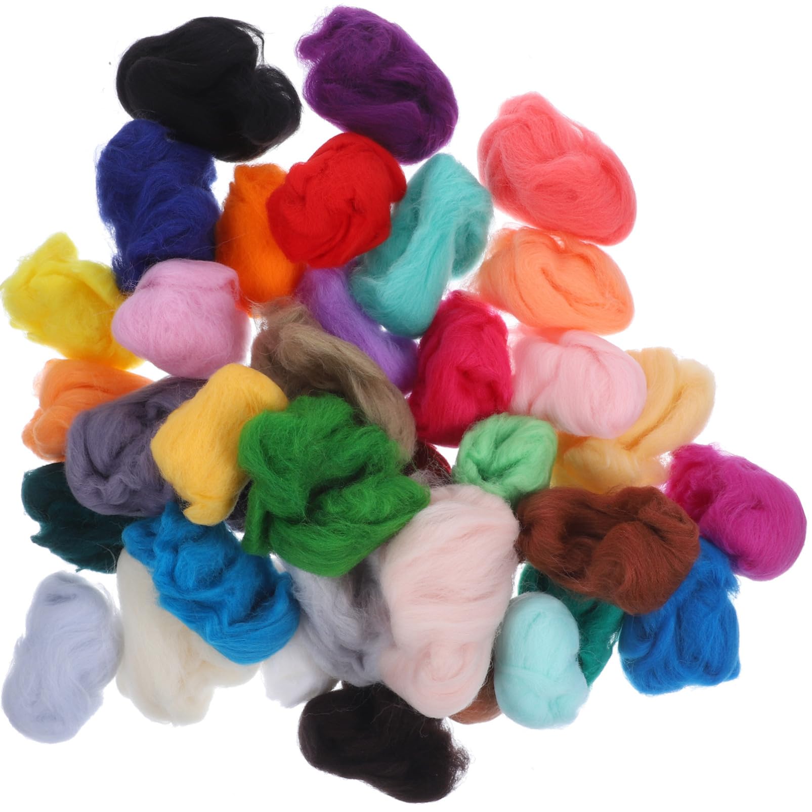 ARTIBETTER 36Pcs Needle Felting Wool Craft Kit DIY Supplies for Needle Felting Projects for Beginners Experienced Includes Per Color for Creative Fun