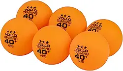 Kit 6 Bolas de Tênis de Mesa Ping-Pong Training 3 Estrelas ABS Vollo