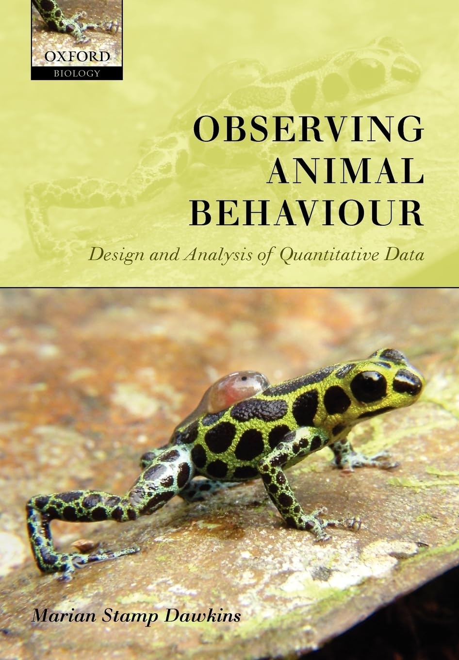 Observing Animal Behaviour: Design and Analysis of Quantitive Controls: Design and analysis of quantitative data