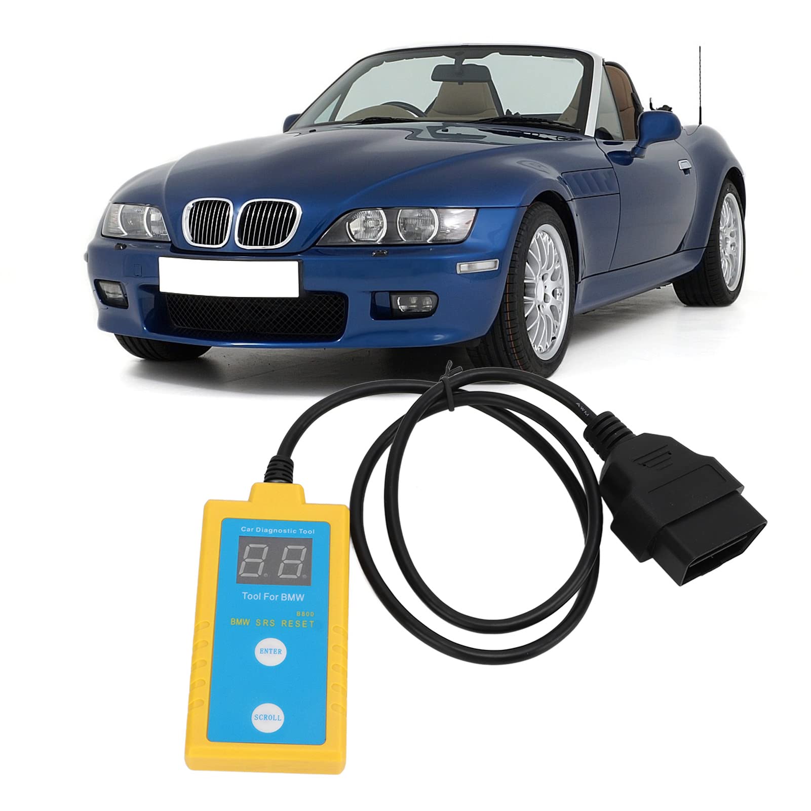 Aramox SRS Air Cushion Light Scan Reset Tool SRS Reset Scanner Scan Reset Tool OBDII Diagnostic Repair Tool Vervanging voor E36 E46 E34 E38 E39 Z3 Z4 X5