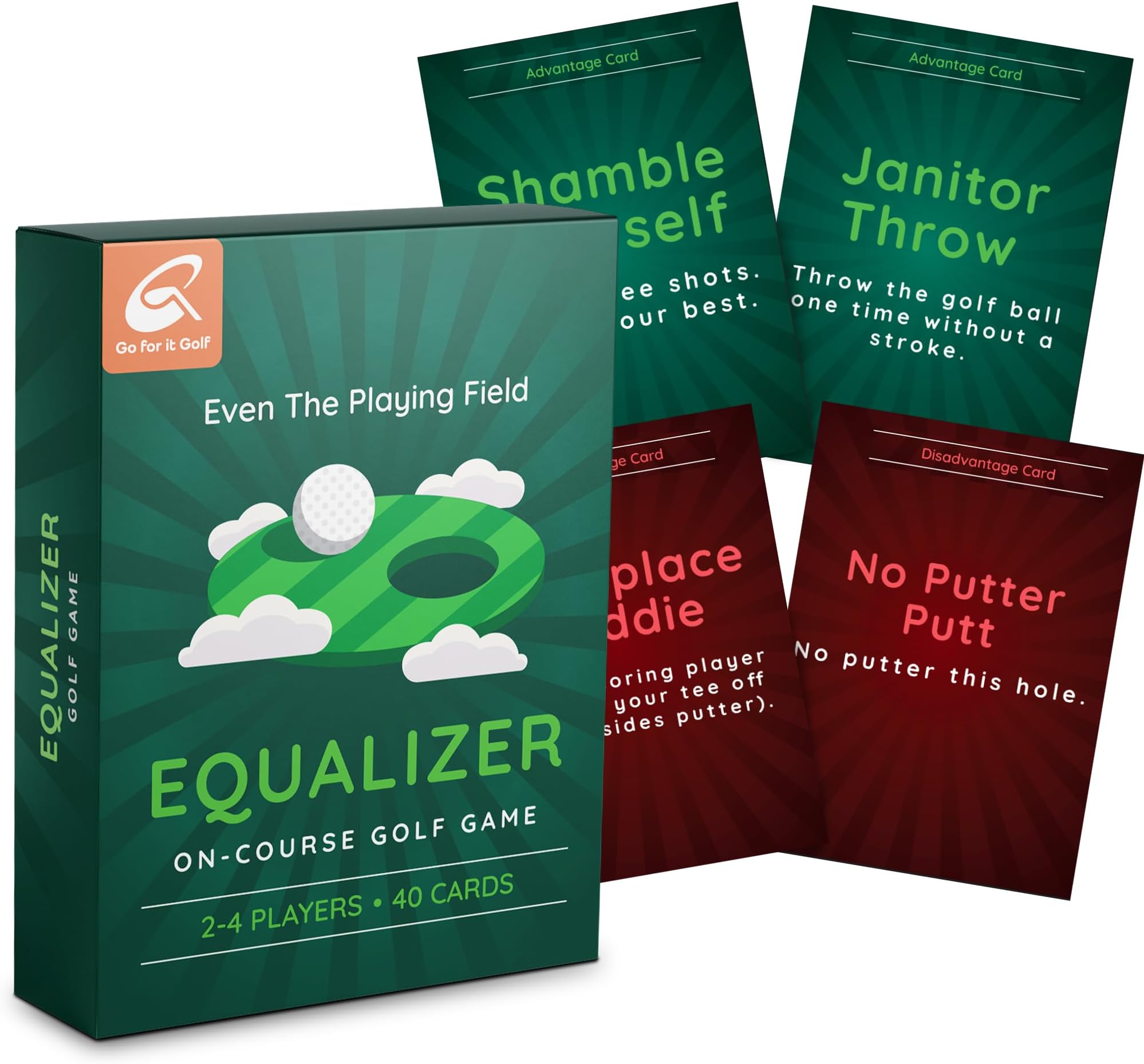 Go For It Golf Equalizer: On-Course Golf Card Game, Interactive Fun for Every...