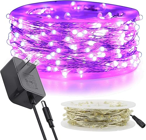 Miniatura 9 de RUICHEN Guirnalda de luces de hadas enchufables, 99 pies, 300 luces LED estrelladas con carrete, alambre de cobre impermeable luces decorativas para