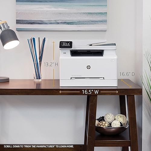 Miniatura 4 de HP LaserJet Pro M281fdw Impresora láser a color inalámbrica todo en uno, funciona con Alexa (T6B82A)