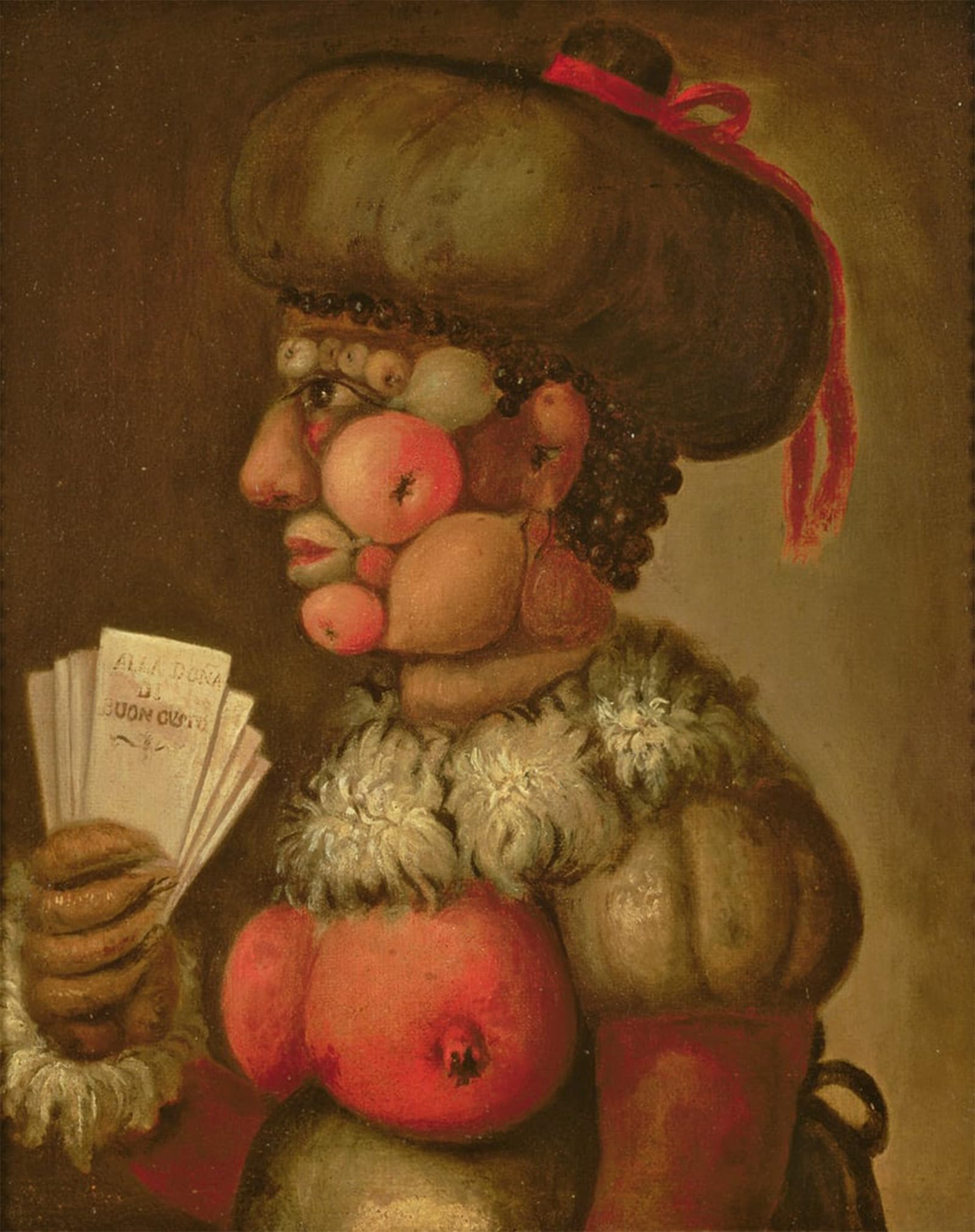 ARTXLXXBN Famous Prints Artwork Pictures Poster Painting Art the Lady of Good Taste by Giuseppe Arcimboldo Artwork Landscape Pictures for Home Decor 60x90cm