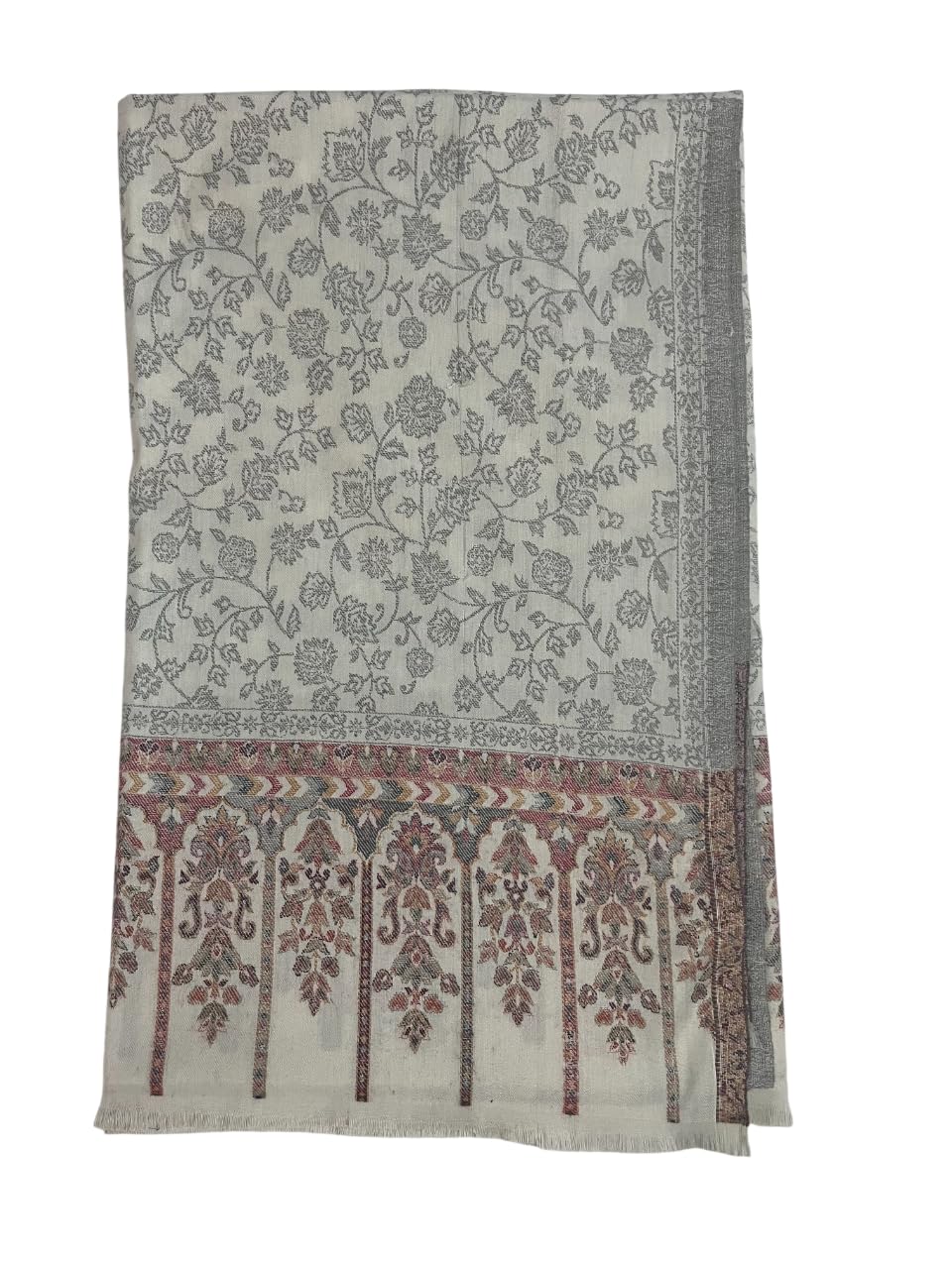 shreechales Wool Blend Floral Kani Shawl For Women 40W X 80L-picture-53