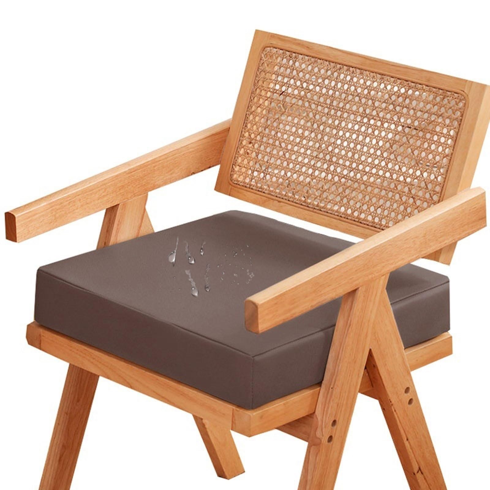 MCOSU Outdoor Chair Seat Cushions - 12x12/14x14/16x16/18x18/20x20 Inch - Square Thick Foam Patio Seat Pads for Garden, Lawn, Deck, or Indoor Use(P6,20X20X2IN)