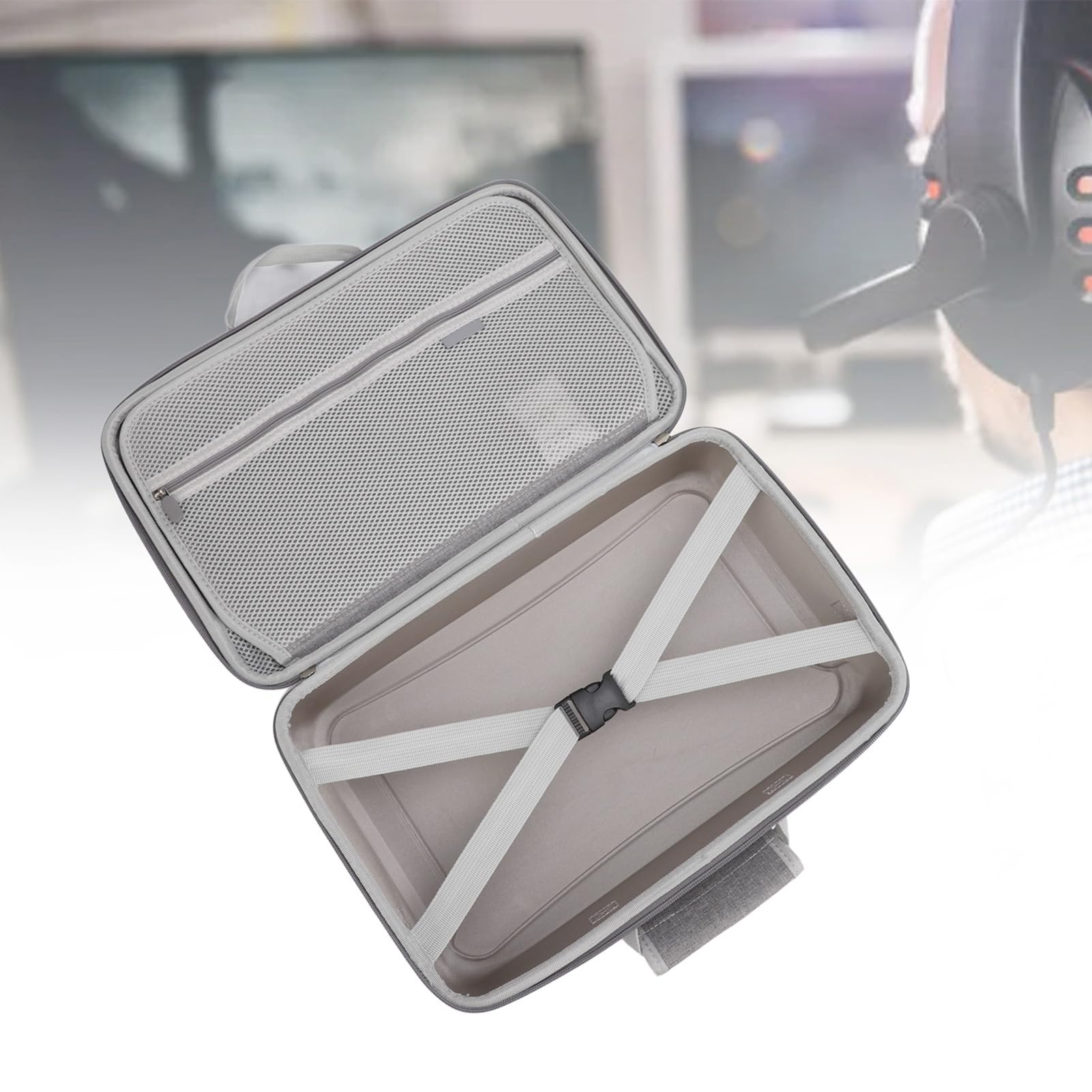 Yctze Custodia da Trasporto per Console Portatile Rigida con Grande capacità per Attrezzature da Gioco, Controller, Accessori e Borsa da Viaggio Antiurto