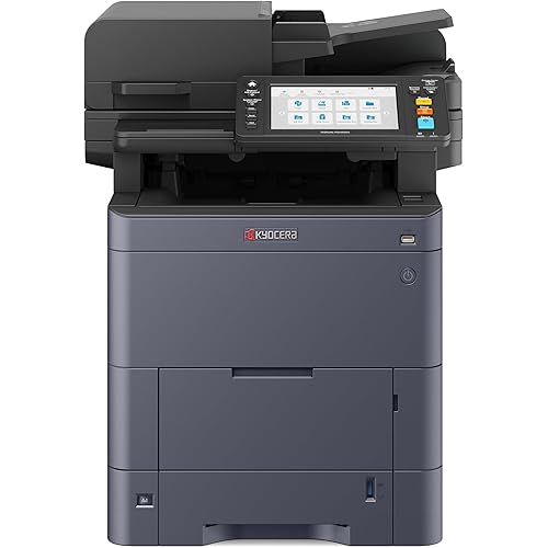 KYOCERA TASKalfa MA4500ci All-in-One Color Laser Printer (Print/Copy/Scan/Fax), 47 ppm, 1200 dpi, Gigabit Ethernet & HyPAS Capable, 7 inch Touchscreen Panel, Dual Scan Document Processor