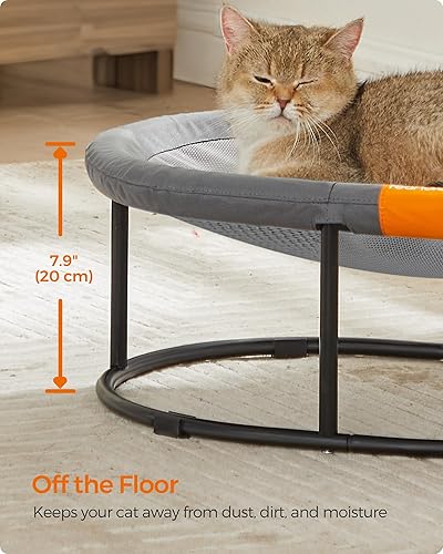 Miniatura 6 de Feandrea Cama para gatos, hamaca para gatos, cama transpirable para perros pequeños con malla lavable extraíble, para mascotas que duermen hasta 20
