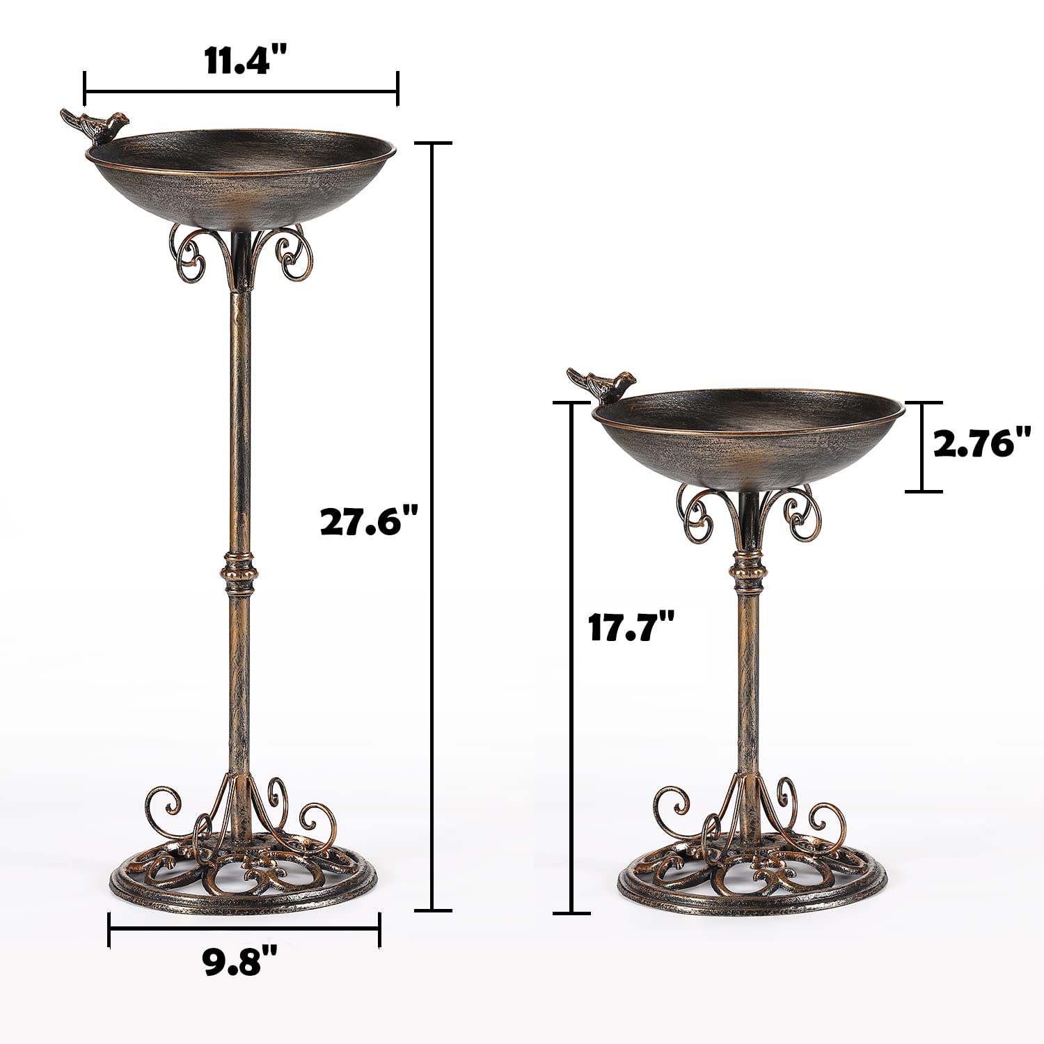 PCS Abreuvoir Oiseaux Mangiatoia per Uccelli da Esterno e Bagno per Uccelli Abreuvoir per Uccelli da Balcone Distributore Cibo per Uccelli Selvatici | Leroy Merlin