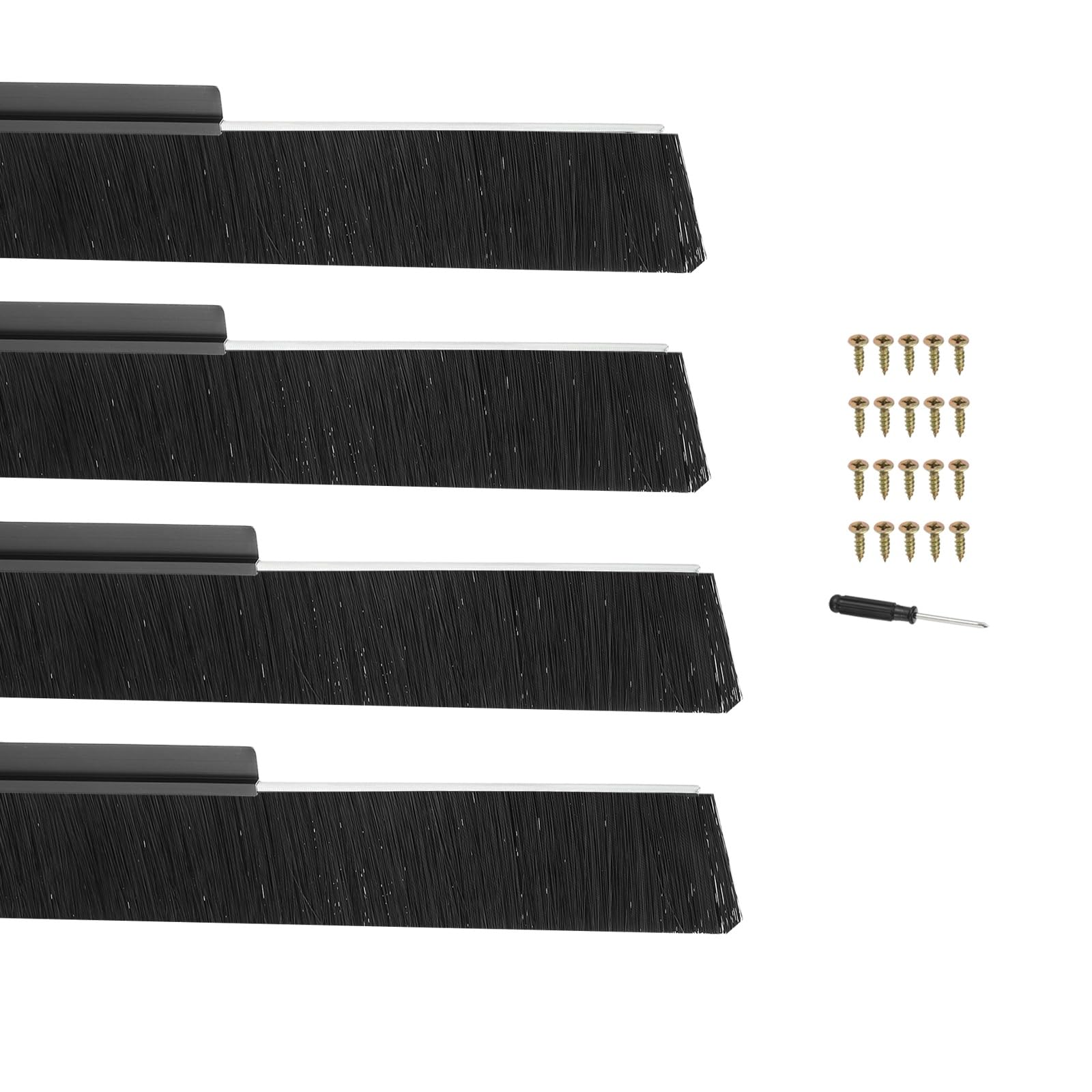 PATIKIL Door Brush Sweeps 1.97" Bristles x 39.37" Long
