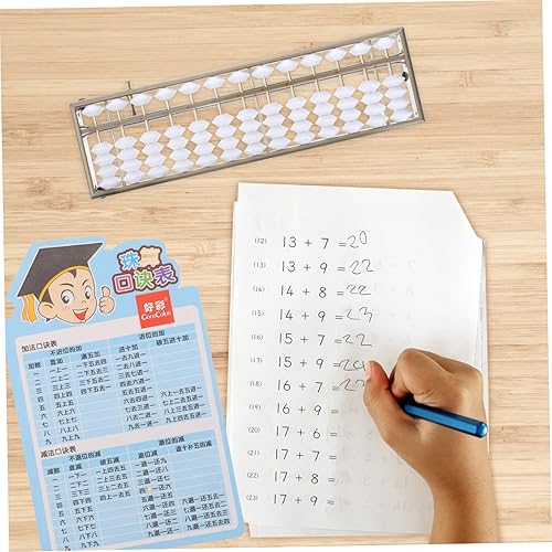 Miniatura 9 de NUOBESTY Herramienta de regalo para adultos, educativa, inclinado, aluminio, niña, japonesa, conteo, varillas, matemáticas, calculadora temprana,