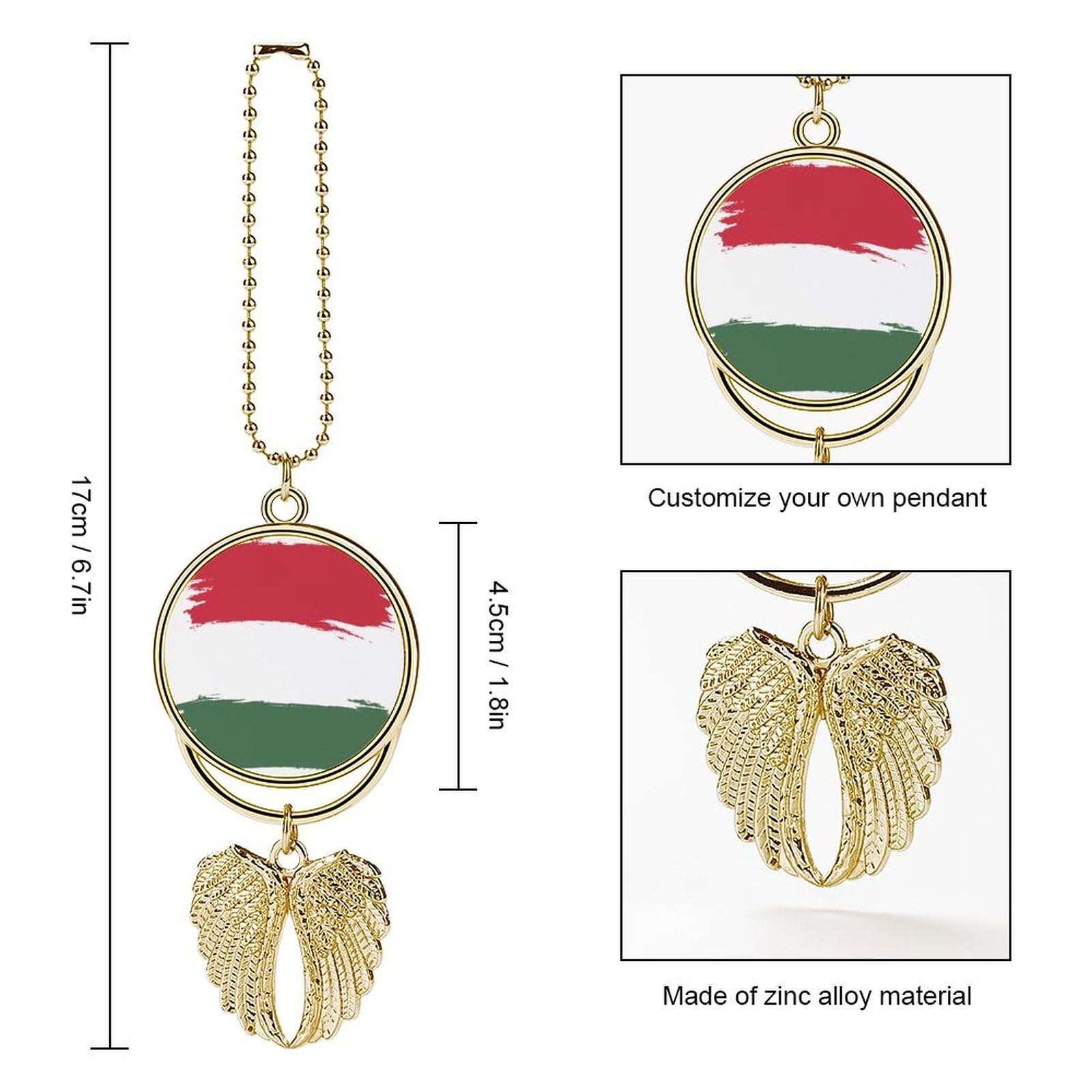 Auto Rückspiegel Fahnen Anhänger - Patriotische Dekoration Mit Fransen