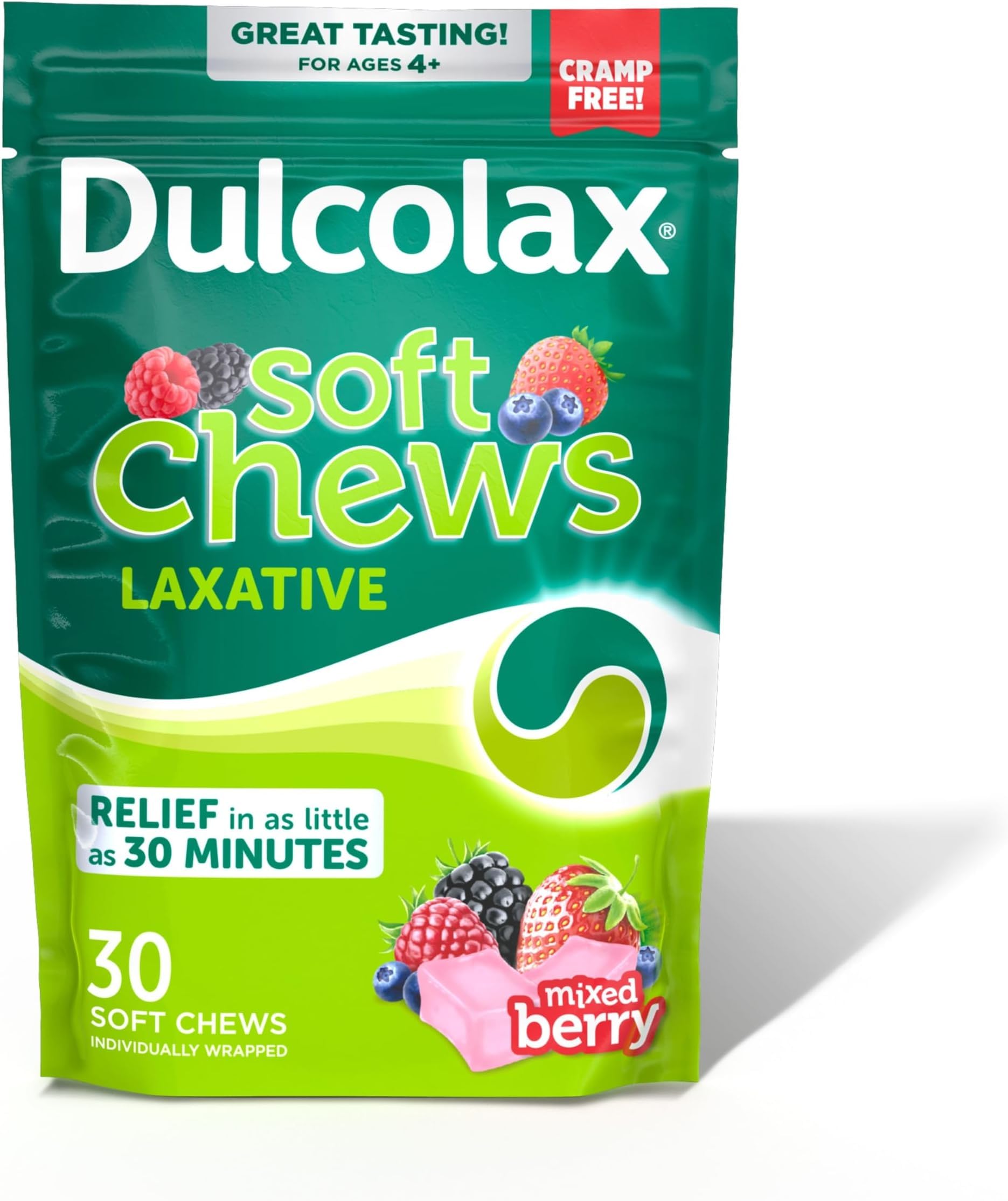 Dulcolax Soft Chews Saline Laxative, Mixed Berry Flavor, 60-Ct. — Amazon image 15
