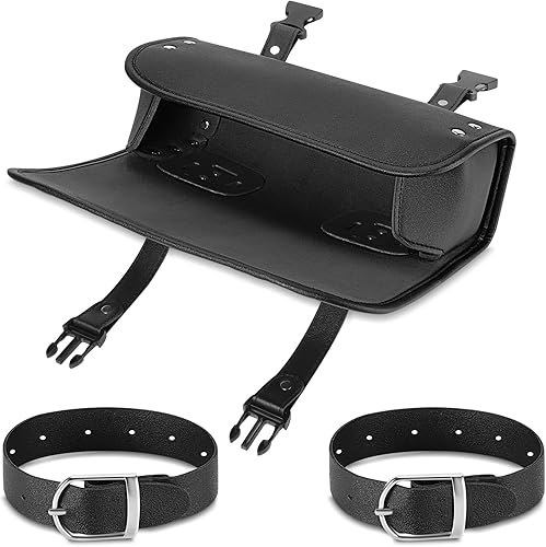 Miniatura 7 de NBOMOTO Bolsa universal de herramientas para motocicleta, de piel sintética, para horquillas, alforjas, manubrio, bolsa de almacenamiento para