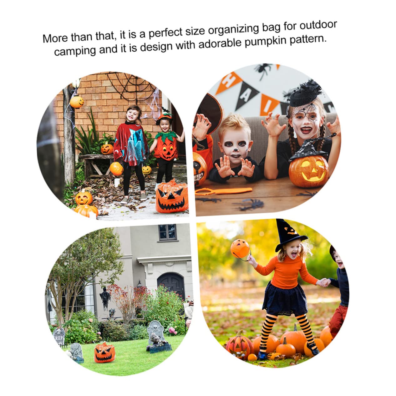 Yardwe 3 Sätze Weihnachts Mülls Äcke Aufbewahrungstaschen Für Den Garten Zusammenklappbar Halloween Klamotten Halloween Schmuck Beutel Mit Gefallenen Blättern Gartentasche 10 Stück * 3