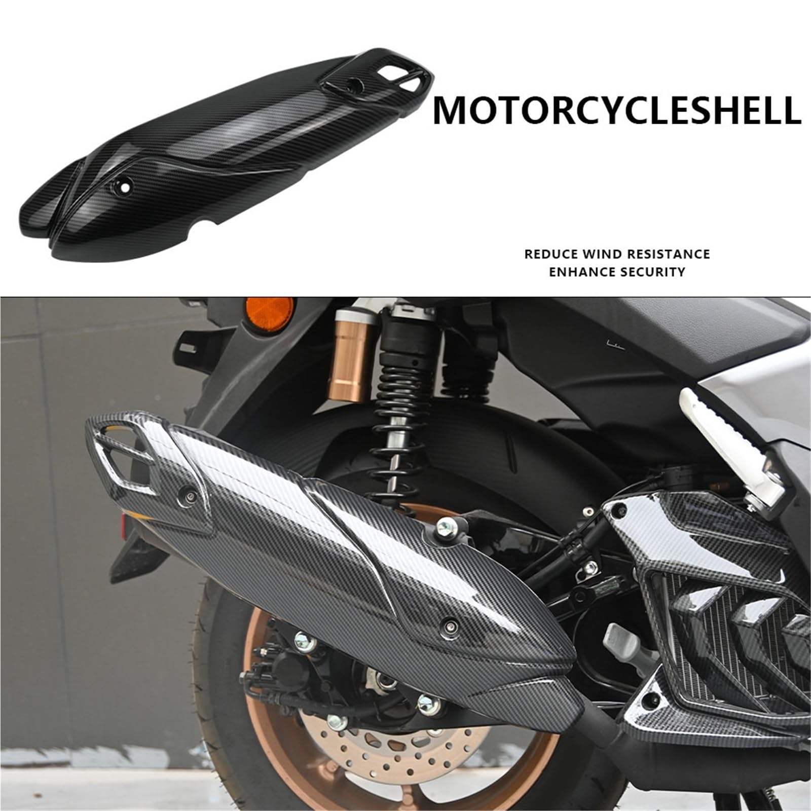 para Yamaha NMAX 2020 2021 2022 2023 2024 2025 Cubierta Protectora De Tubo Escape Modificado Escudo Térmico Protector Antiescaldado Accesorios Motocicleta