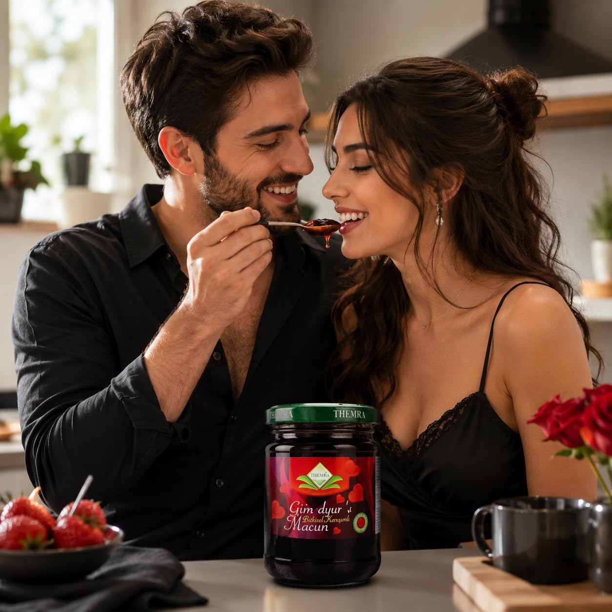 Miel Aphrodisiaque Puissant et Concentré - Macun Pot 240G – Énergie, Vitalité, Tonus et Bien-Être Intime – Format Maison Homme et Femme