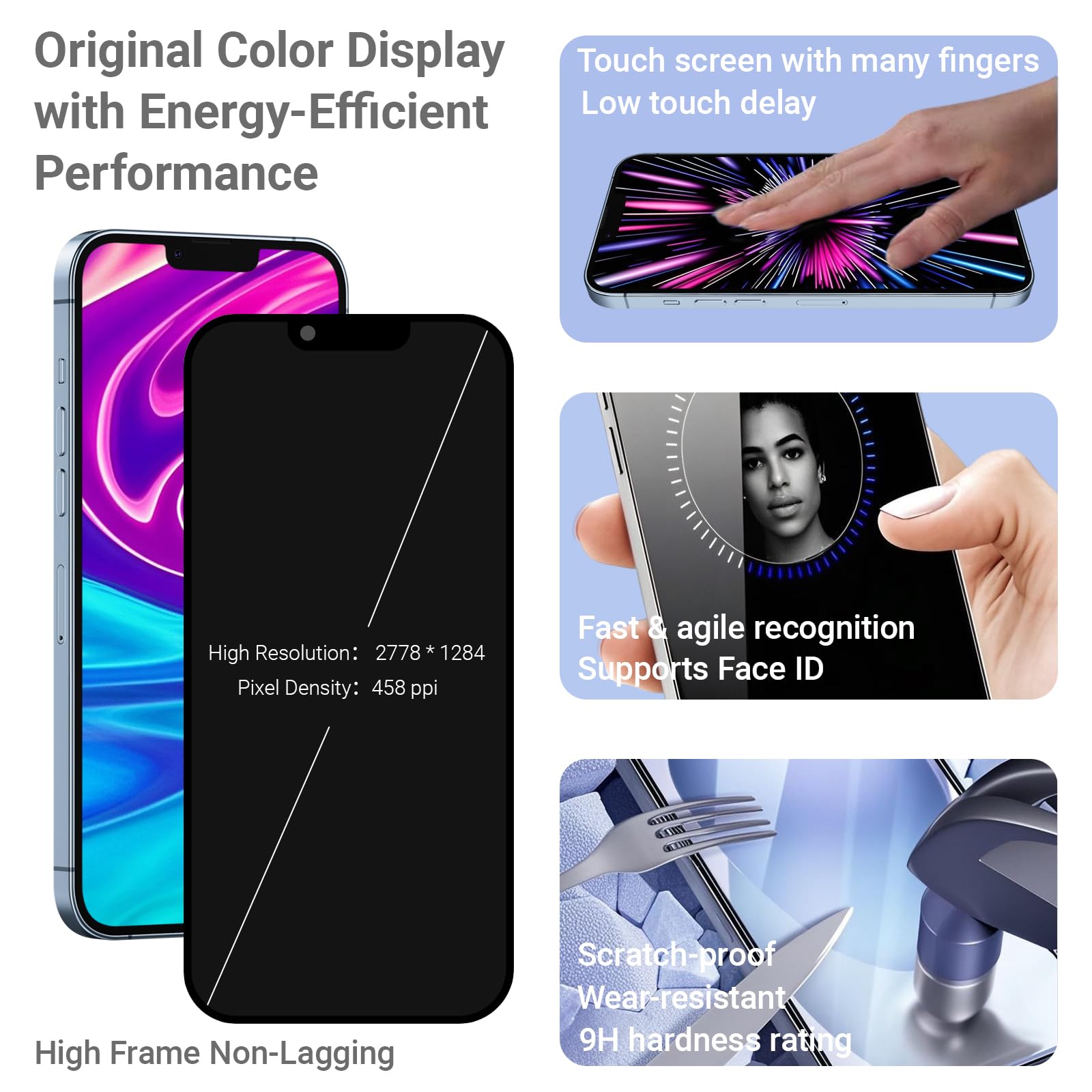 Amazon.com: for iPhone 13 Pro Max Screen Replacement 6.7” LCD in