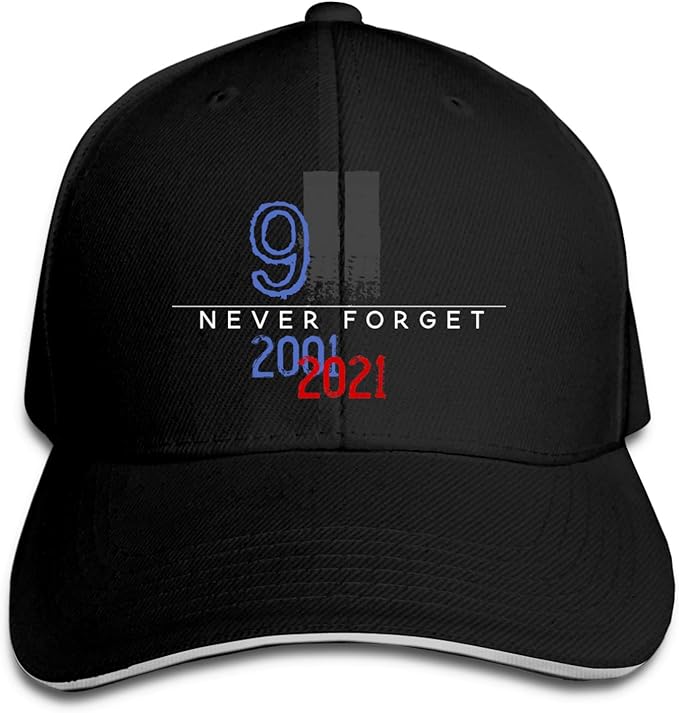 Unisex Peaked Hat 9 11 Never Forget 20th Anniversary Adjustable Baseball Cap Sandwich Dad Hats Trucker Cap Black At Amazon Men S Clothing Store