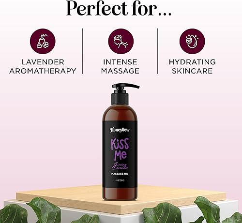 Miniatura 9 de Aceites de masaje dulces y sensuales para parejas, aceites de masaje románticos de cuerpo completo de mango y lavanda con aceite de almendras dulces