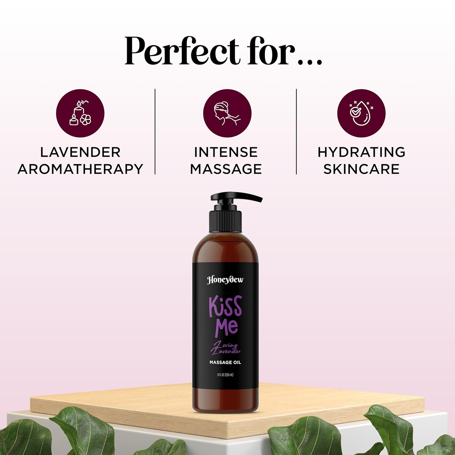 Tempting Lavender Massage Oil for Couples - Aromatherapy Sensual Massage Oil for Date Night with Lavender Essential Oil and Sweet Almond Oil - Vegan Non Staining Non Greasy Smooth Gliding Formula - Image 8