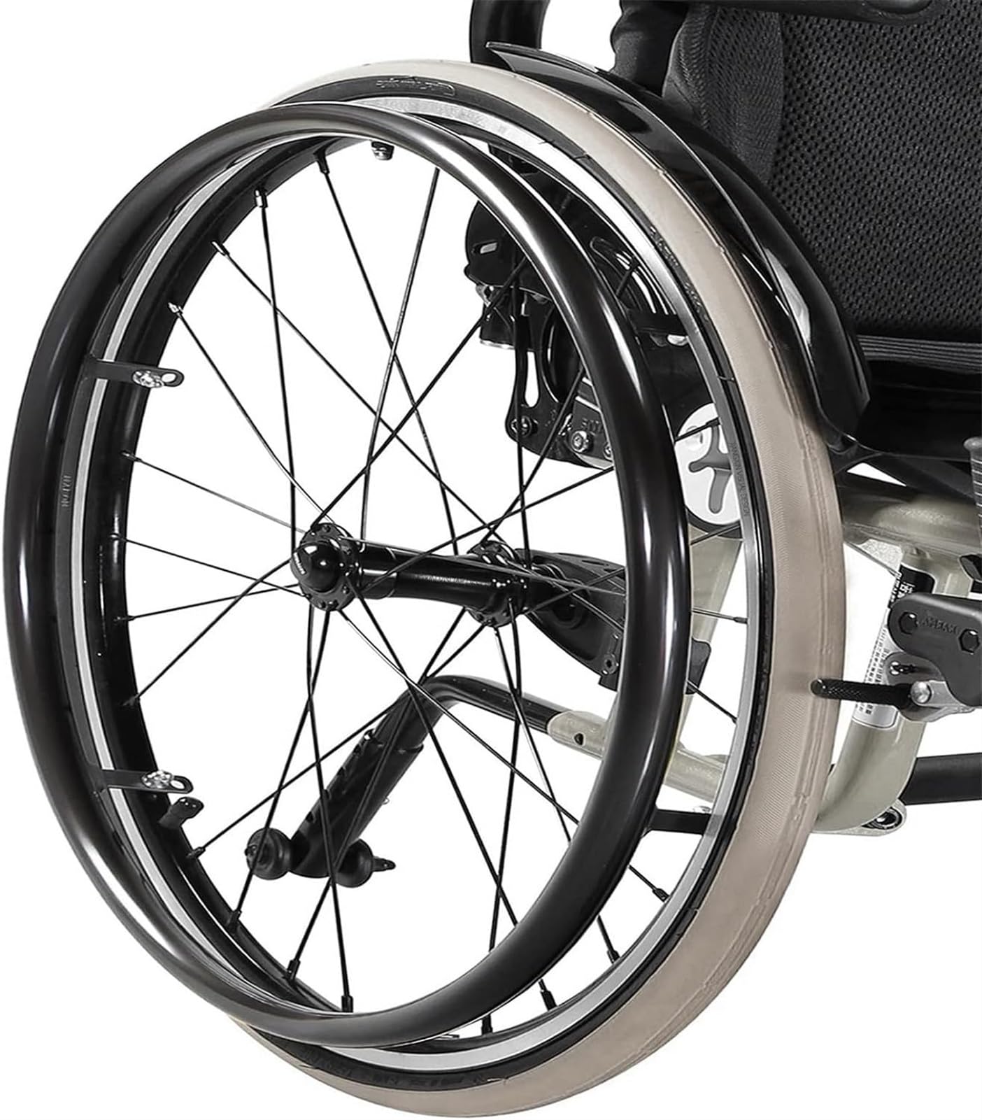 1 par de Fundas para sillas de Ruedas de 24 Pulgadas, Cubiertas de Silicona para Llantas de Empuje para sillas de Ruedas, Antideslizantes, Resistentes al Desgaste, Cubiertas para Aros para sillas de