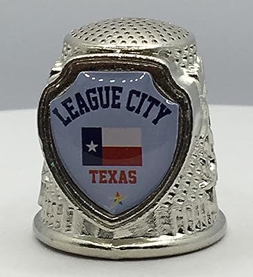 646 League City (Texas) City Collectible Souvenir Thimble