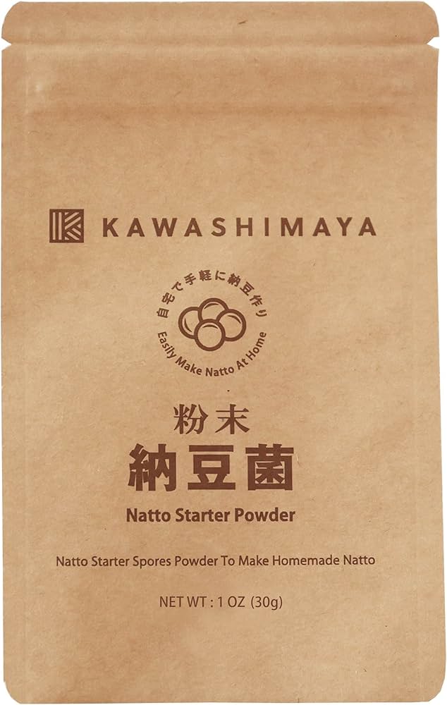 Amazon.com: Kawashimaya 納豆入門孢子粉,100% 由大豆提取物製成,1