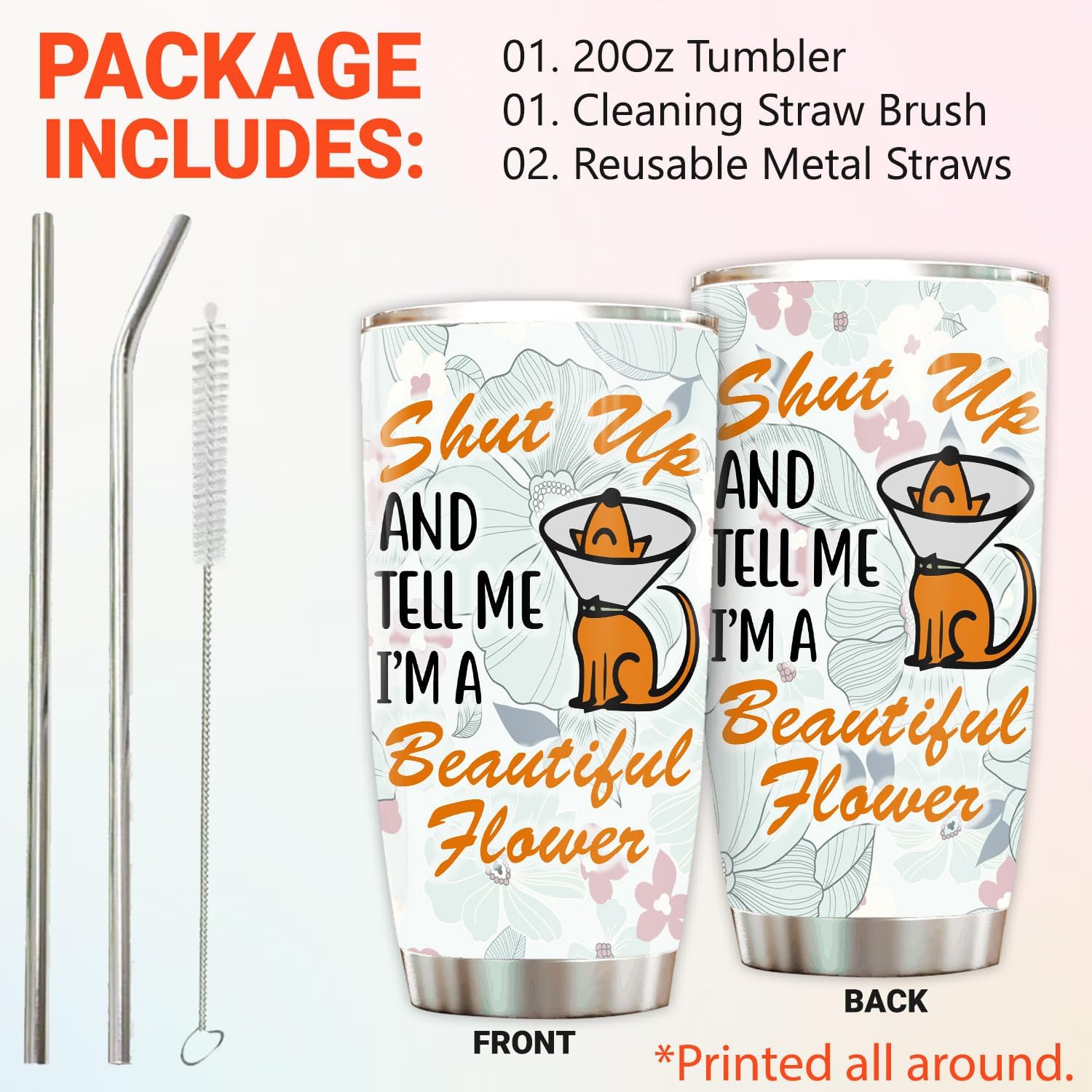 Vet Tech Gifts Tumbler - Stainless Steel 20oz, Funny Veterinarian Gift For Women Men, Vet Tech Week Gift For Assistant Receptionist Veterinarian Coffee Cups (VT004) - Image 2