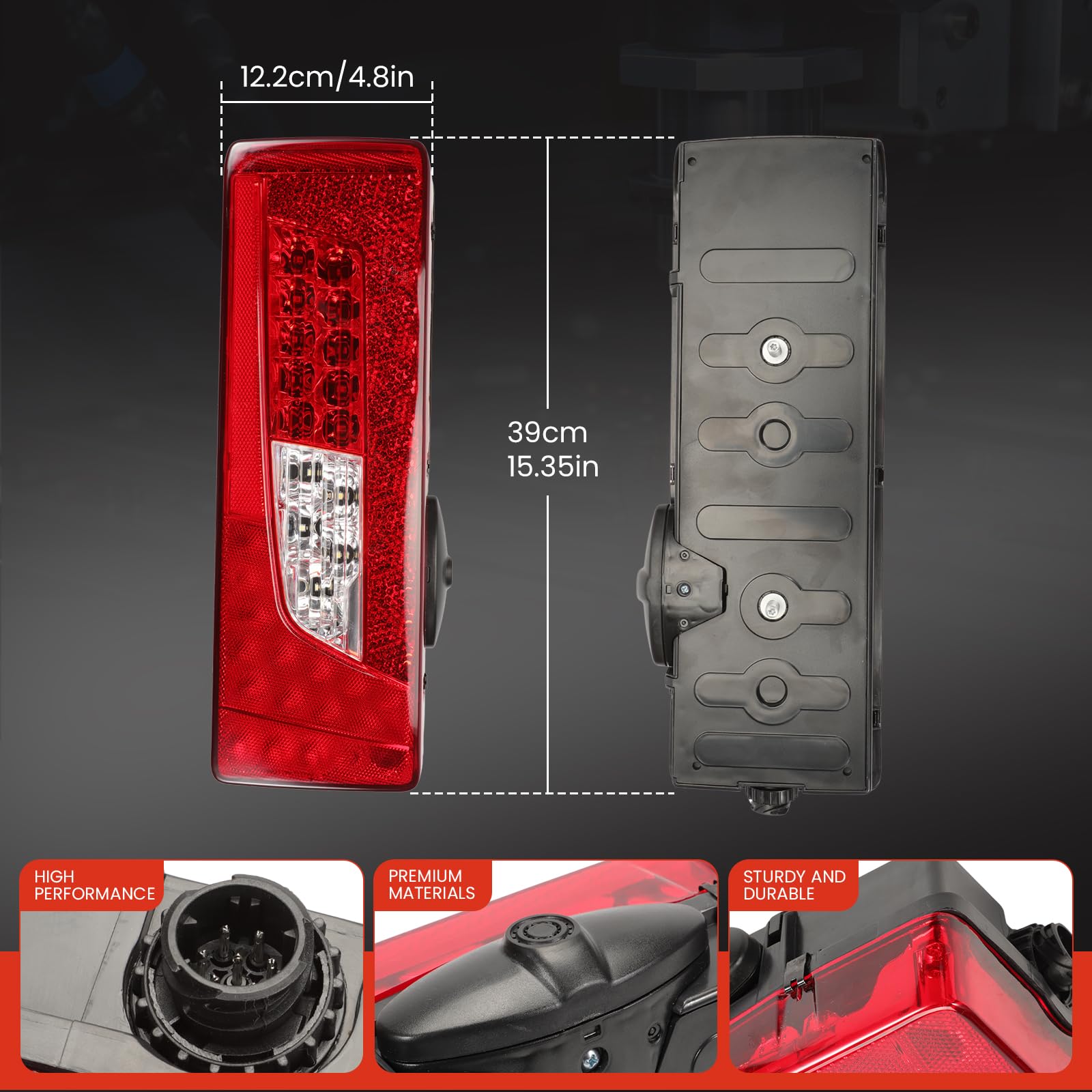 Luz Trasera Trasera Derecha para Scania L P G R S Serie Camión 2380953 Luz Trasera Luces Traseras con zumbador 2380955 2241860 | Luz trasera, luces traseras con zumbador, 2380955, 2241860