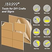 Vista 3 de Láminas de plexiglás 18x24 - 1/4 pulgada de espesor - Tablero acrílico transparente Panel de plexiglás Hoja de vidrio acrílico para letreros