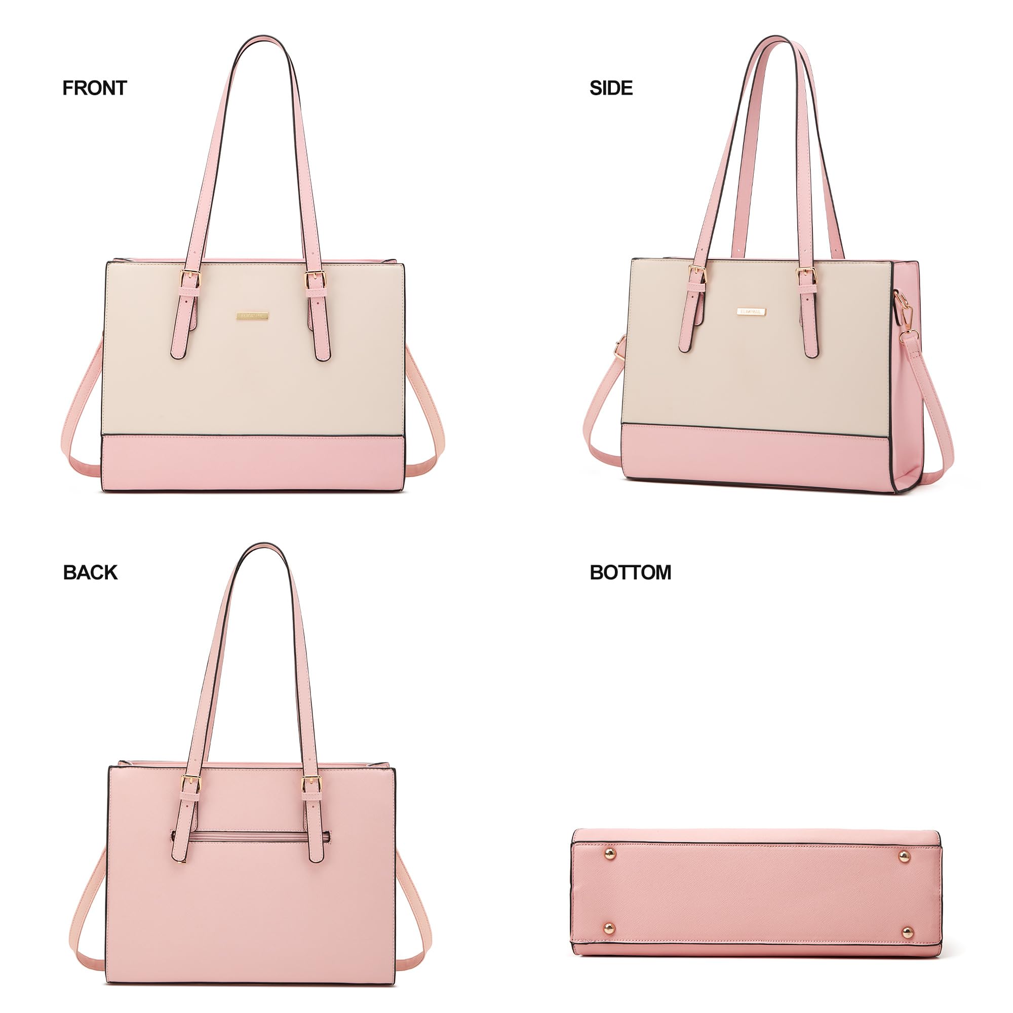 Modische Damen-Handtaschen, Tragetasche, Schultertasche, Tragegriff oben, Geldbörsen-Set