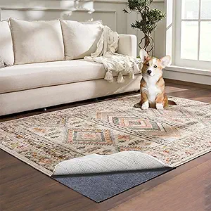 Waterproof Rug Pad, 7x9 ft Area Rug Non-Slip Carpet Pad, Non-Slip Rug Pads for All Floors and Finishes, Felt Pad for Hardwood Floors, Keeps Carpets in Place Soft and Safe